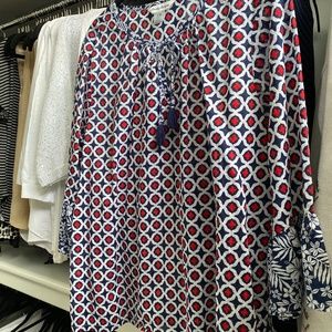 Tommy Bahama Red, White & Blue Tunic